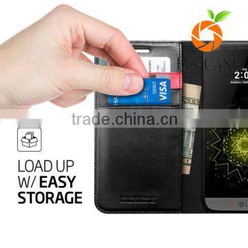 For LG G5 Luxury Genuine Leather Wallet Stand Flip Cell Phone Case Back Cover photo-6