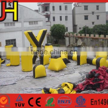 Black&Yellow 23 Pieces Cheap Millennium Field Inflatable Paintball Bunkers