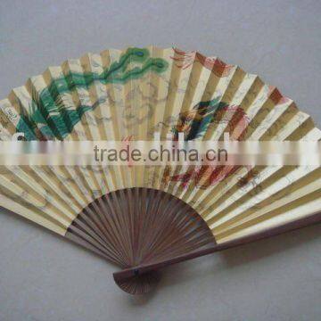 Decorative wood fan