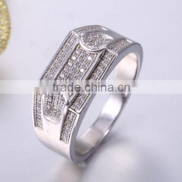 Latest design diamond ring silver ring price