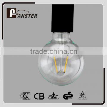 High quality decorative LED filament bulb G95 2W base E27 LED bulb light with top quality