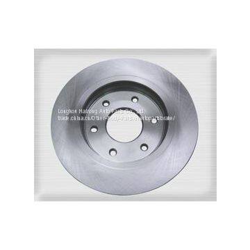 Nissan 300 ZX solid brake disc with silver paint