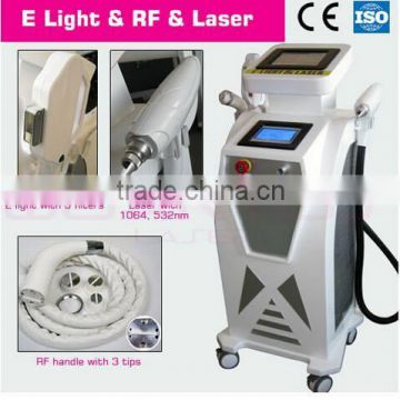 2015 Hot sell product Nd yag laser RF Elight multifunctional beauty laser machine/e-light/e light