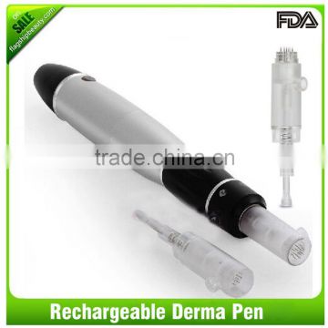 2016 Flagship!factory direct sale rechargeable vibration micro needle dermapen roller