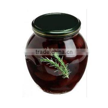 High Quality 100% Tunisian Table Olives,Purple Olives Broken With Rosemary, Purple Olives 370 ml Glass Jar photo-2