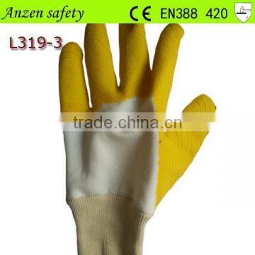 soft softtextile yellow rubber big hands glove