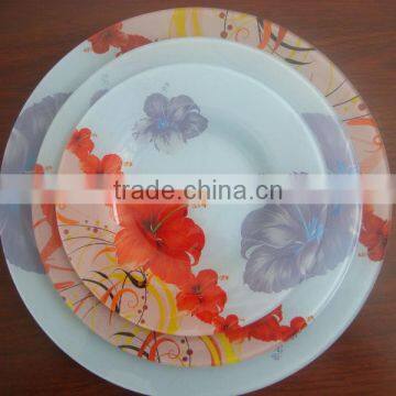 salad glass plate