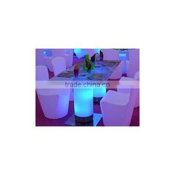 leisure LED lighting big round rotating sofa chair