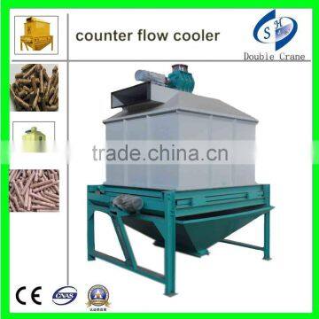contraflow air cooler machine for animal feed processing machine