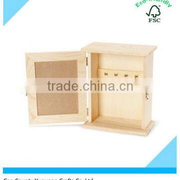 Custom Unfinished Wood Key Box Cabinet photo-2