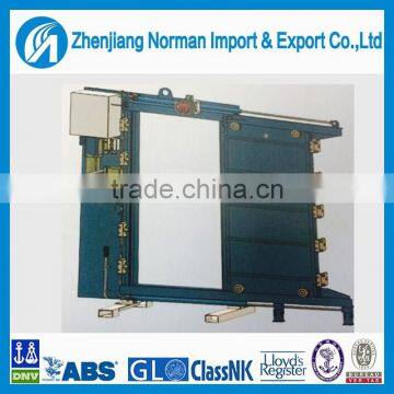 Marine hydraulic sliding watertight steel door