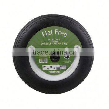 Polyurethane flat free foam wheel 3.25-8