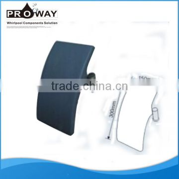 Comfortable Sanitary Ware Black Bath Pillow Bathtub Backrest