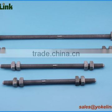 ANSI/IEEE C135.1 Hot Dip Galvanized Double-arming bolt full thread