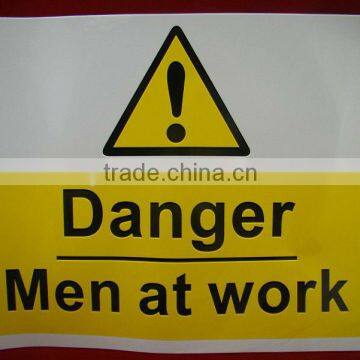 High quality custom logo danger warning sticker OEM