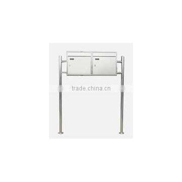 Stainless mailbox with stand