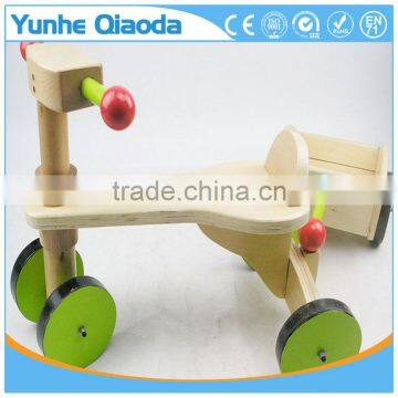 New Fashion Solid Wooden Kids Vehicle Ride on Toy Four-wheeler With Trailer photo-4