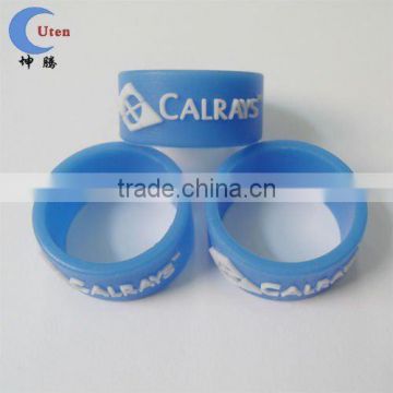 Customed Silicone Thumb Ring with Engrave Logo