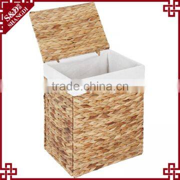 Environmetal Natural Water Hyacinth Woven Home or Hotel Laundry Basket photo-4
