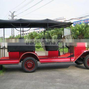 4 Wheel Drive 8 Seater Electric Sightseeing Vintage Tourist Car photo-5