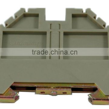 TF-ECH Gray/ Blue 35mm Din Rail Mounted Din Rail End Bracket Clamp