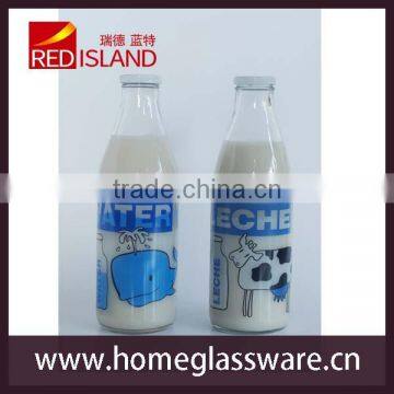 1L Glass Milk Sealed Bottle photo-3