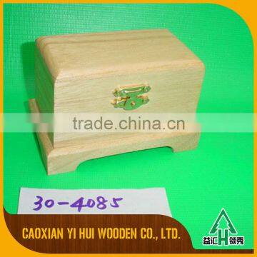 Light Weight Solid Wood Box With Black Painting and Slide Lid photo-2
