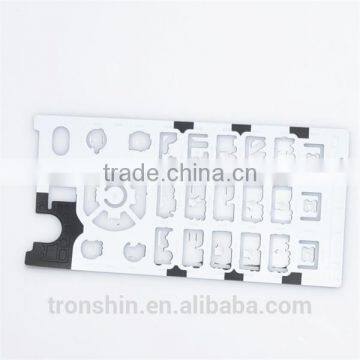 Ultathin Eco-friendly Printing PET and Silicone Waterproof Mobile Phone Keypad photo-5