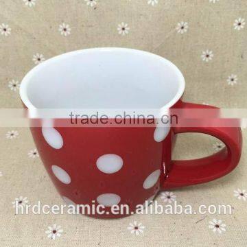 Stocked Cheap Red Ceramic Cup,Ceramic Coffee Cup , Milk Mug