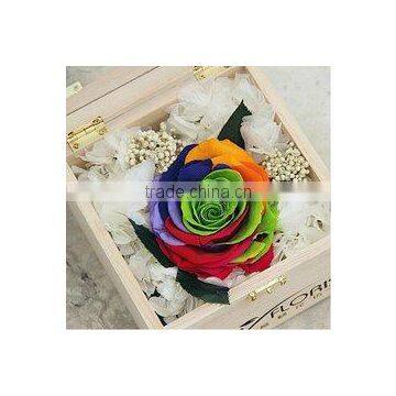 Special Custom Square Flower Paper Box With Preserve Floral Foam Flower Gift Box photo-4
