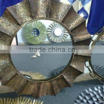 sun design golden mirror