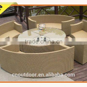 Super Thick Restaurant Top Quality Rattan Dining Set With Fashion Style 2012 photo-2
