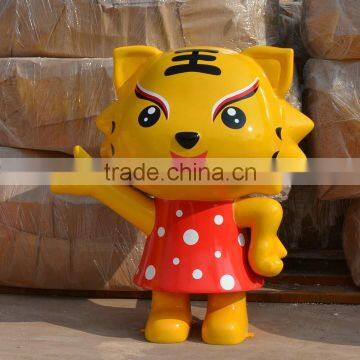 Outdoor Fiberglass Cat Cartoon Figure photo-3