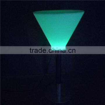 Plastic Outdoor Bar Furniture LED Plastic Table With RGB 16 Color Changing 56*56*56cm photo-4