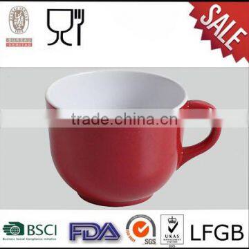 Hot selling melamine wholesale two tone coffee mug with handle melamine cup