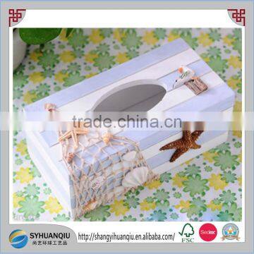 Wedding Decorative Vintage Art Wooden Tissue Box photo-3