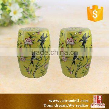 Chinese Ceramic Stool Manufacture Bright Color Green Cermaic Garden Stool photo-5