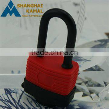 Normal or Long Shackle Aluminum Laminated Padlock With Rubber Cover Waterproof Gate Locks photo-5