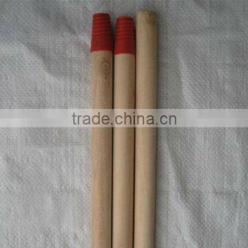 Natural wooden broom stick/wooden broom handle/handle wood with plastic Italian screw