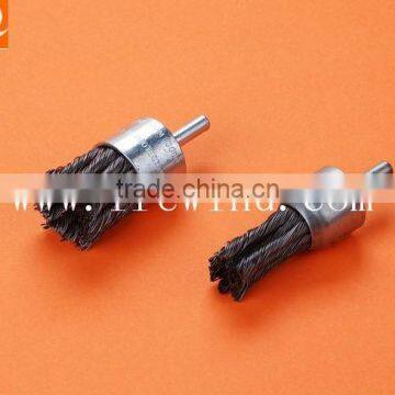 Crimped wire end brush