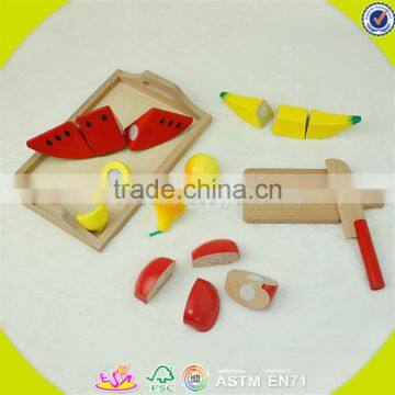 Wholesale Funny Wooden Cutting Fruits Toy Top Quality Wooden Cutting Fruits Game Pretend Toy Wooden Cutting Fruits Toy W10B008 photo-5