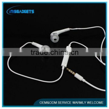 Flat wire cable high quality earphone with mic in ear earphone