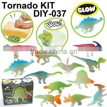 plastic dinosaur glowing toy