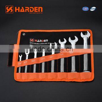 8 pcs double open -end spanner set labor saving wrench combination ratchet spanner