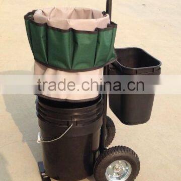 Garden & Tool Caddy , Garden Tool Trolly, Garden Tool Organizer Cart With Buckets photo-3