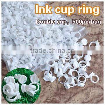 tattoo ink holders- 500pcs Permanent Makeup Easy Ring Ink Container/Cups