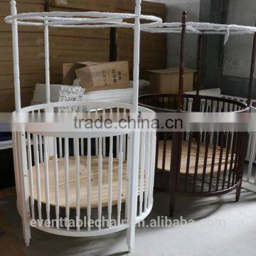 Popular Hot Sell New Zealand Pine Solid Wood Luxury Baby Bed Baby Crib photo-2