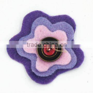 2017 New Design Non-woven Fabric Brooches and Pins Flower Pins for Dresses photo-5