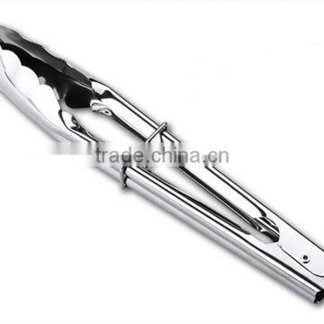 Kitchen and Barbecue Grill Tongs BBQ Cooking Stainless Steel Locking Food Tong