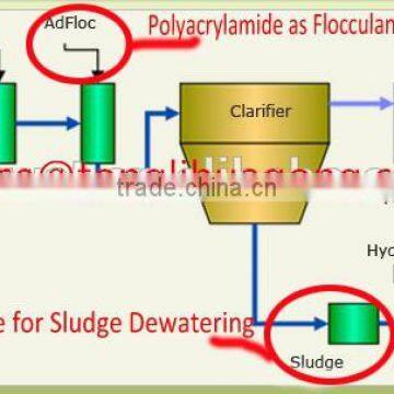 supply polyacrylamide/pam/polyelectrolyte with high solid content/low price in ion exchange resin